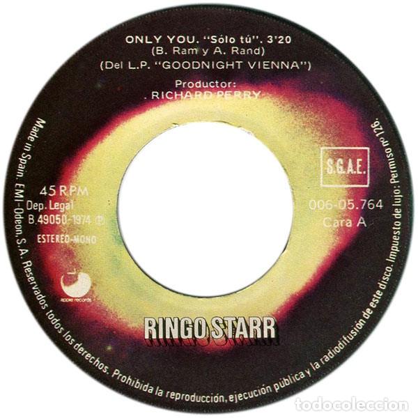 Discos de vinilo: Only You / Call Me - Ringo Starr - Foto 2