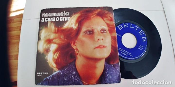 Discos de vinilo: MANUELA-SINGLE A CARA O CRUZ - Foto 1