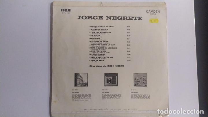 Discos de vinilo: Jorge Negrete - Jorge Negrete (LP) - Foto 2
