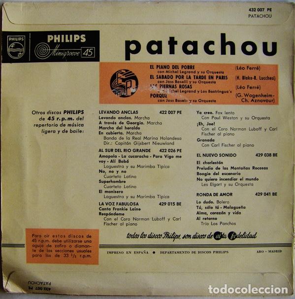 Discos de vinilo: El Coraz&oacute;n De Montmartre - Patachou - Foto 2