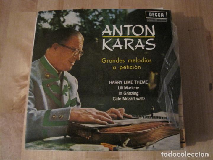 Discos de vinilo: EP ANTON KARAS HARRY LIME THEME DECCA 8535 SPAIN - Foto 1
