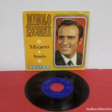 Dischi in vinile: MANOLO ESCOBAR - MI CARRO + BRINDIS - SINGLE - BELTER 1969 SPAIN. Lote 236869655