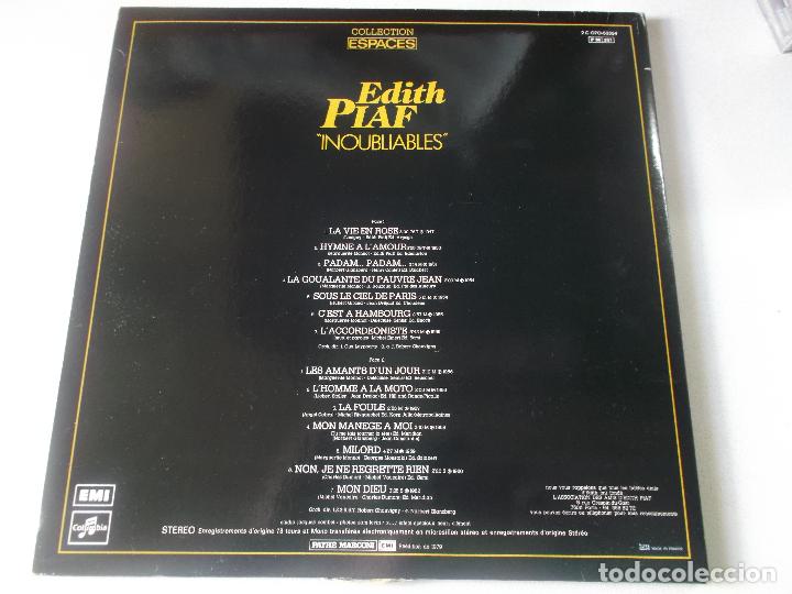 Discos de vinilo: EDITH PIAF, Edith Piaf &lrm;&ndash; Inoubliables 1979 - Foto 4