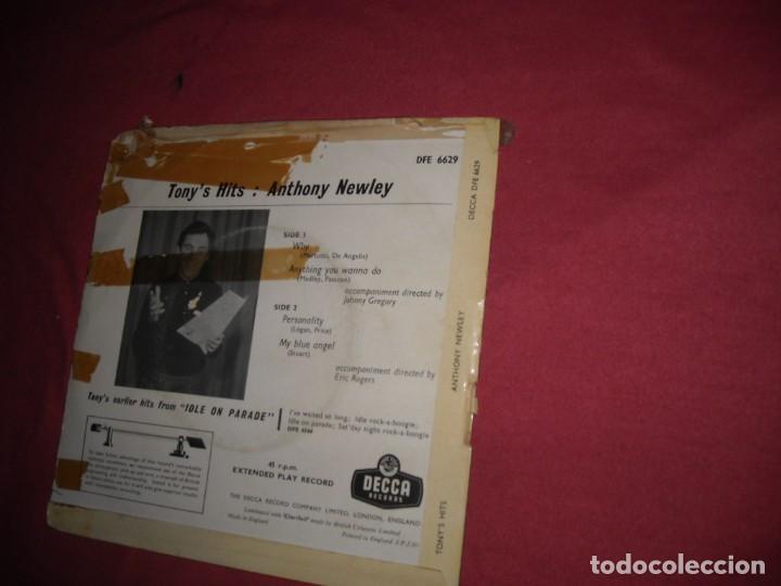 Discos de vinilo: ANTHONY NEWLEY EP WHY DECCA DFE6629 ENGLAND - Foto 2