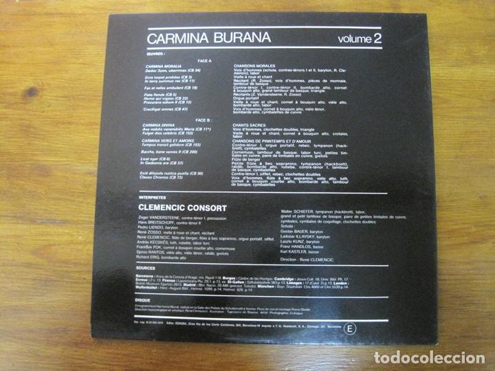 Discos de vinilo: Clemencic Consort Carmina Burana. Version Originale & Integrale. Volume 2 - Foto 2
