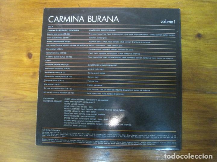 Discos de vinilo: Clemencic Consort &lrm;&ndash; Carmina Burana. Version Originale & Integrale. Volume 1 - Foto 2