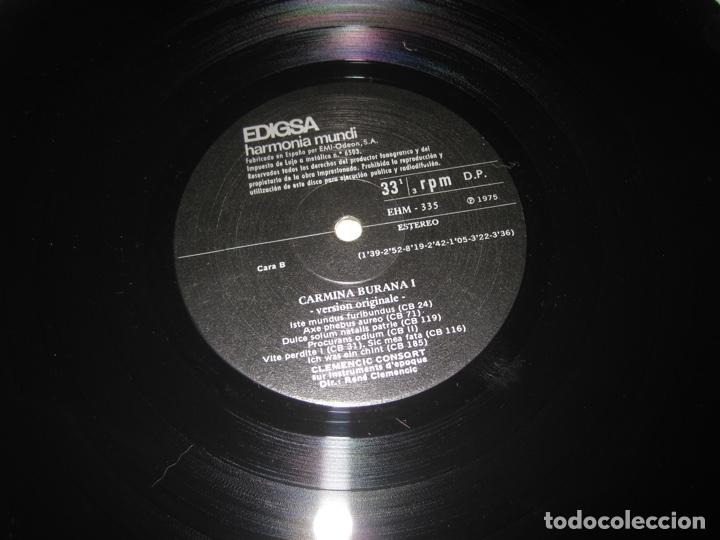 Discos de vinilo: Clemencic Consort &lrm;&ndash; Carmina Burana. Version Originale & Integrale. Volume 1 - Foto 4