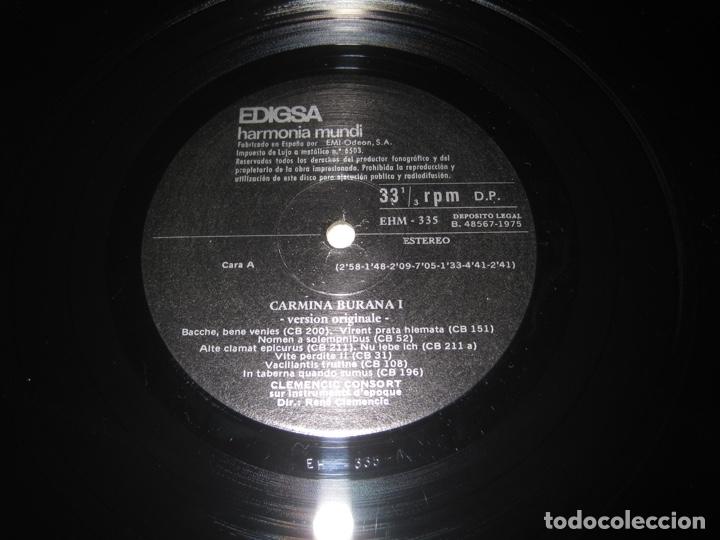 Discos de vinilo: Clemencic Consort &lrm;&ndash; Carmina Burana. Version Originale & Integrale. Volume 1 - Foto 5