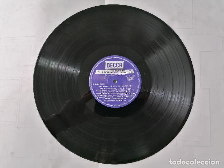 Discos de vinilo: MANTOVANI, MAS EXITOS DE ORO, 1981 DECCA - Foto 3