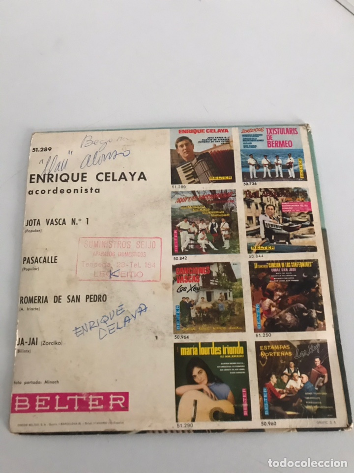 Discos de vinilo: Enrique Celaya Vinilo Single 45 Rpm - Foto 3