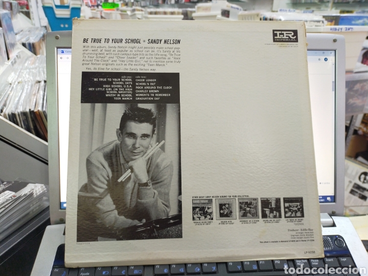 Discos de vinilo: Sandy Nelson lp be true to your school u.s.a. - Foto 2