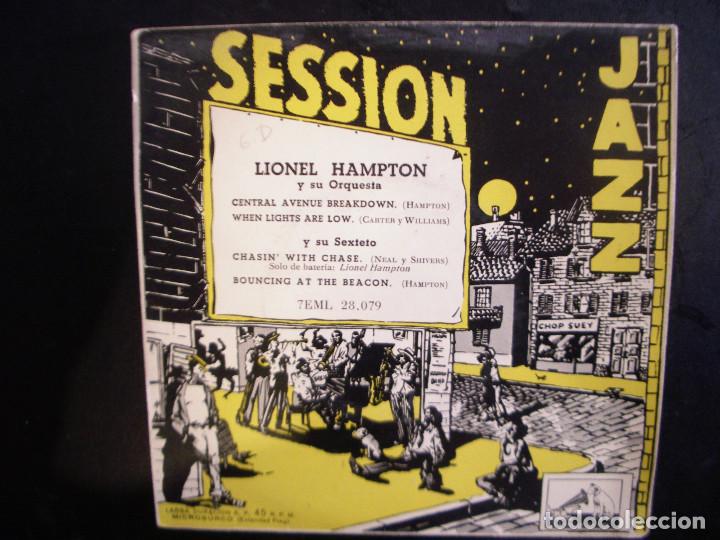 Discos de vinilo: LIONEL HAMPTON Y SU ORQUESTA- JAZZ SESSION. EP. - Foto 1