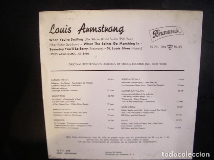 Discos de vinilo: LOUIS ARMSTRONG- ST. LOUIS BLUES. EP. - Foto 2