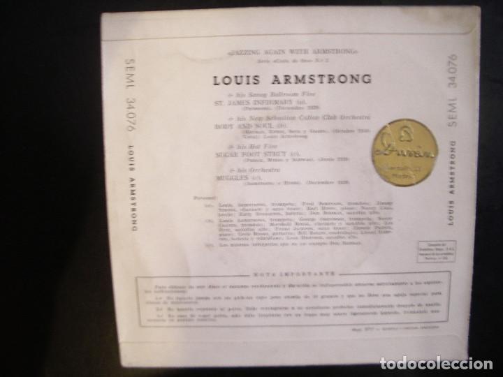 Discos de vinilo: LOUIS ARMSTRONG- JAZZING AGAIN WITH ARMSTRONG. EP. - Foto 2