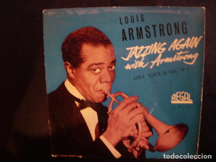 Discos de vinilo: LOUIS ARMSTRONG- JAZZING AGAIN WITH ARMSTRONG. EP. - Foto 1