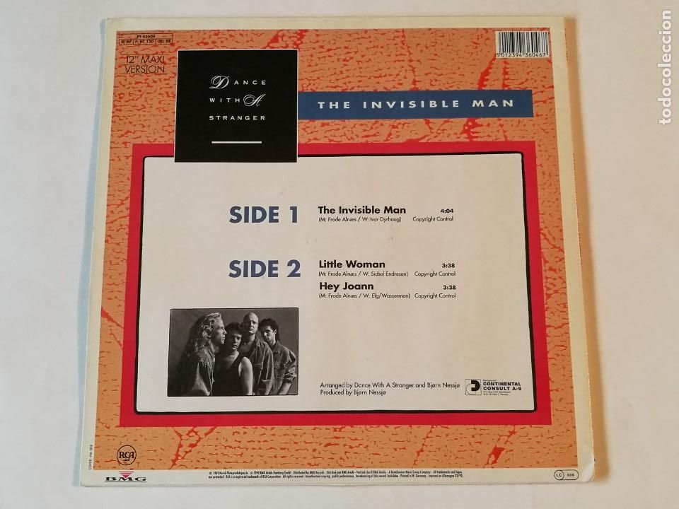 Discos de vinilo: Dance With A Stranger - The Invisible Man - 1989 - Foto 2