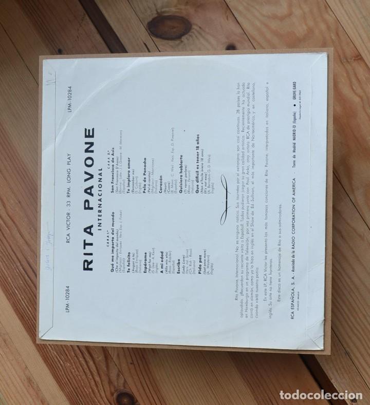 Discos de vinilo: Rita Pavone &lrm;&ndash; Internacional -LP - 1965 - Foto 2