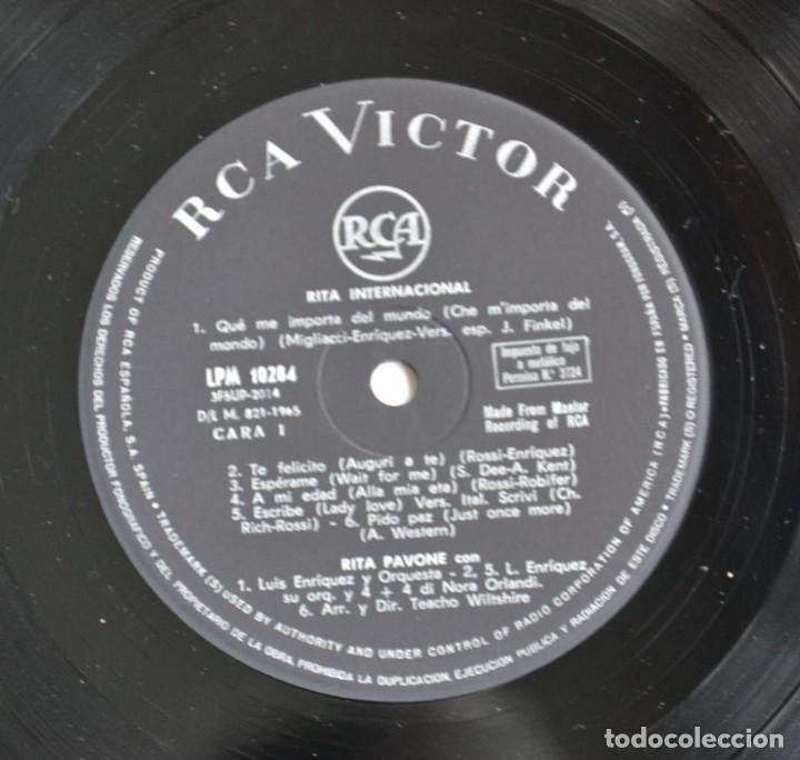 Discos de vinilo: Rita Pavone &lrm;&ndash; Internacional -LP - 1965 - Foto 3