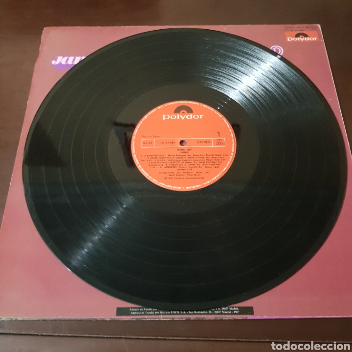 Discos de vinilo: JAMES LAST - TANGO - Foto 4