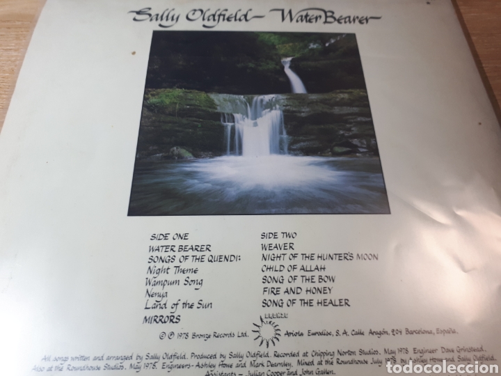 Discos de vinilo: SALLY OLDFIELD WATER BEARER - Foto 2