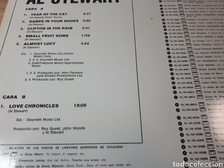 Discos de vinilo: AL STEWART EXITOS - Foto 2