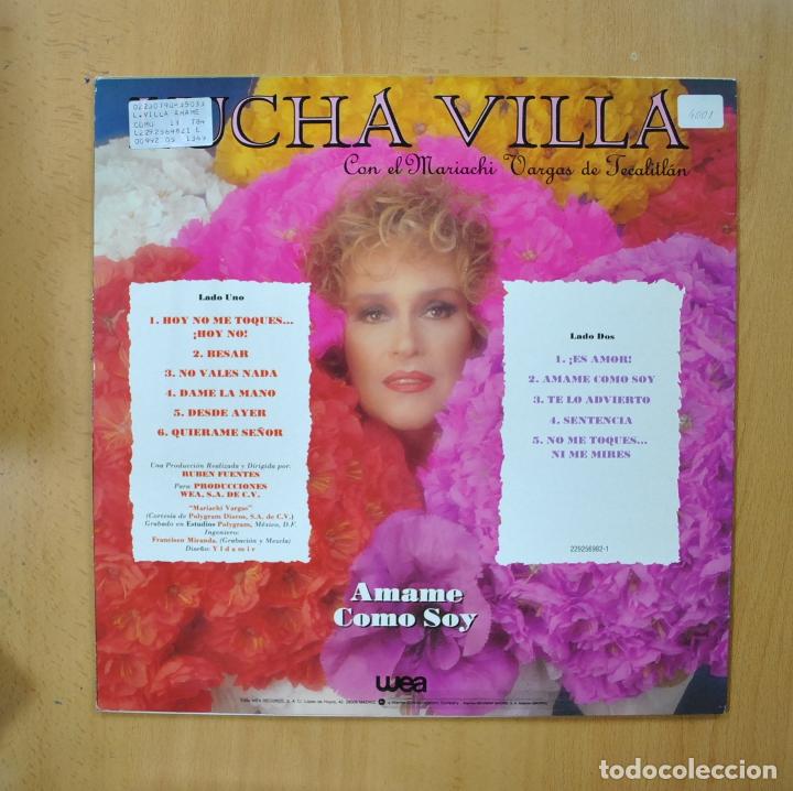 Discos de vinilo: LUCHA VILLA - AMAME COMO SOY - LP - Foto 2