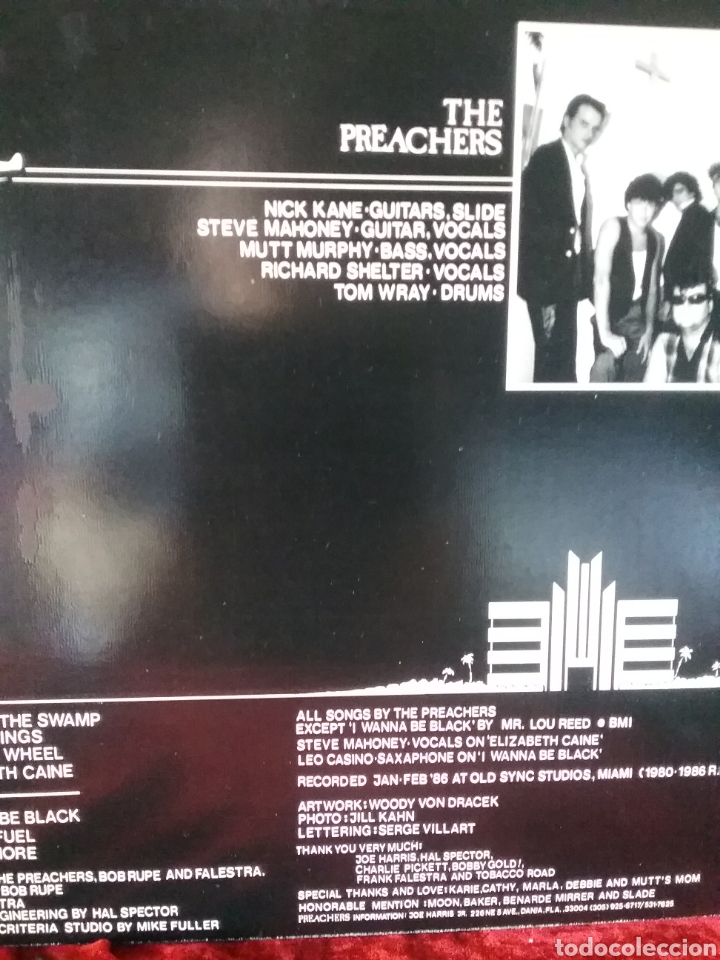 Discos de vinilo: THE PREACHERS 1986 OLD SYNC STUDIOS MIAMI - Foto 2