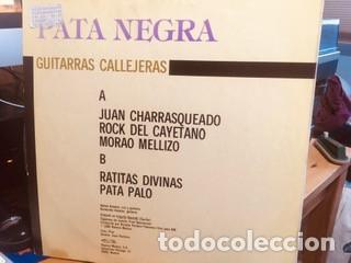 Discos de vinilo: PATA NEGRA GUITARRAS CALLEJERAS LP - Foto 2