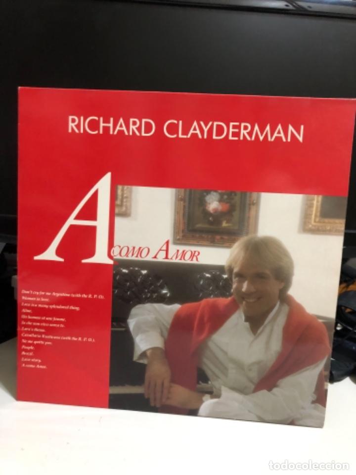 Discos de vinilo: Disco vinilo de Richard Clayderman. A como Amor. - Foto 1