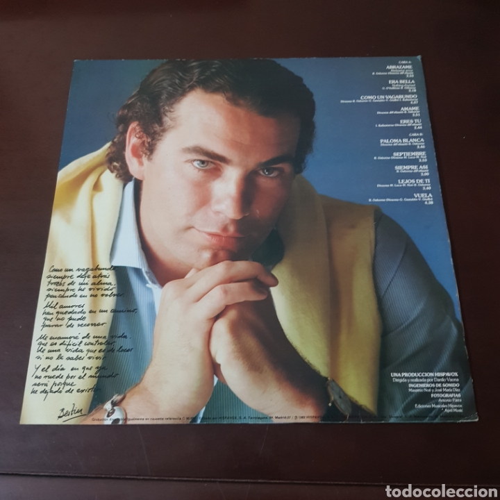 Discos de vinilo: BERTIN OSBORNE - COMO UN VAGABUNDO - HISPAVOX - Foto 2