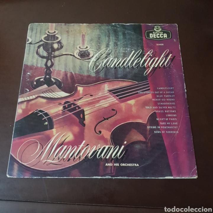 Discos de vinilo: CANDLELIGHT - MANTOVANI AND HIS ORCHESTRA - Foto 1