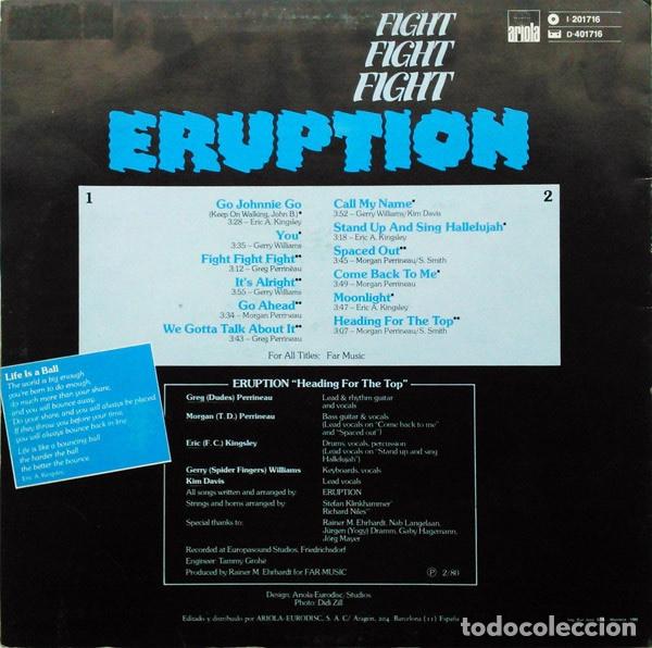 Discos de vinilo: Eruption &lrm;&ndash; Fight Fight Fight - Foto 2