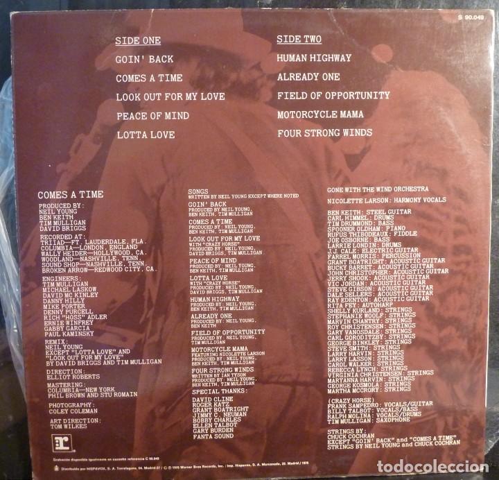 Discos de vinilo: NEIL YOUNG // COMES A TIME // 1978 //(VG VG). LP - Foto 2