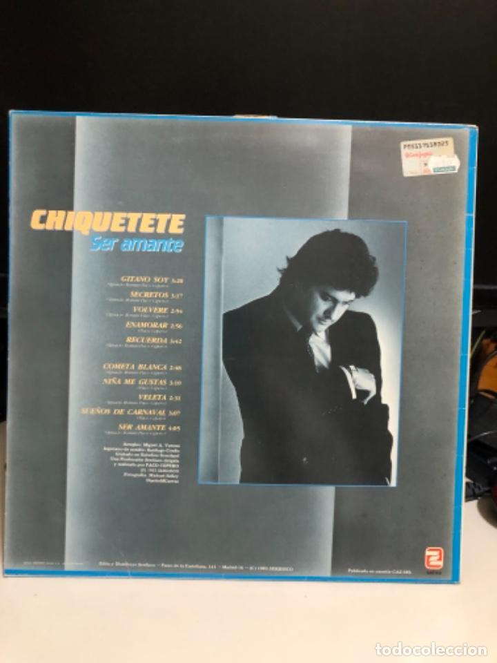 Discos de vinilo: Disco vinilo Chiquetete. Ser amante - Foto 2