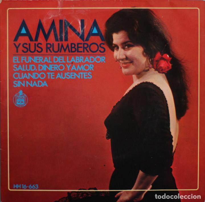 Discos de vinilo: AMINA// EL FUNERAL DEL LABRADOR+3//EP//1968//HISPAVOX - Foto 1