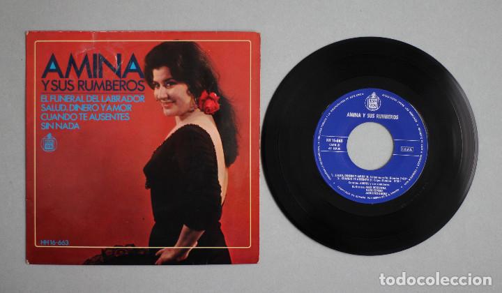 Discos de vinilo: AMINA// EL FUNERAL DEL LABRADOR+3//EP//1968//HISPAVOX - Foto 3