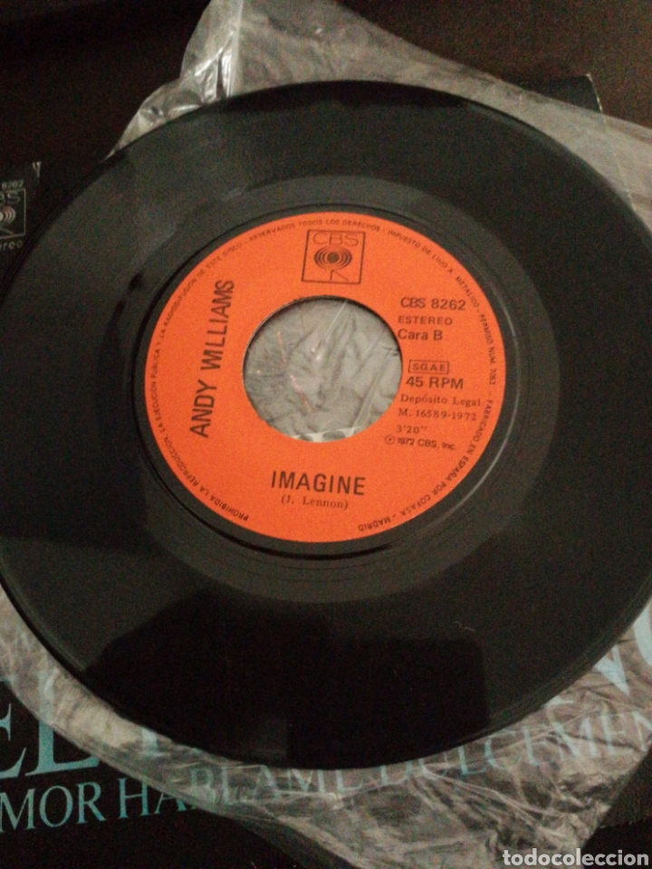 Discos de vinilo: EL PADRINO, 1972, ANDY WILLIAMS, SINGLE. - Foto 2