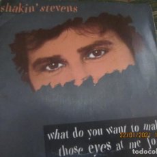 Discos de vinilo: SHAKIN STEVENS - WHAT DO YOU WANT TO MKE SINGLE ORIGINAL ESPAÑOL EPIC RECORDS 1987 -