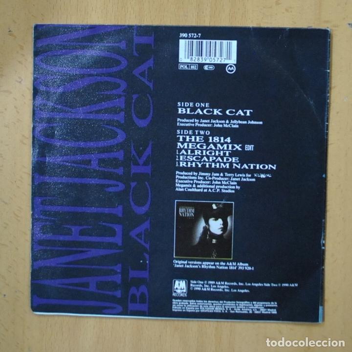 Discos de vinilo: JANET JACKSON - BLACK CAT - SINGLE - Foto 2