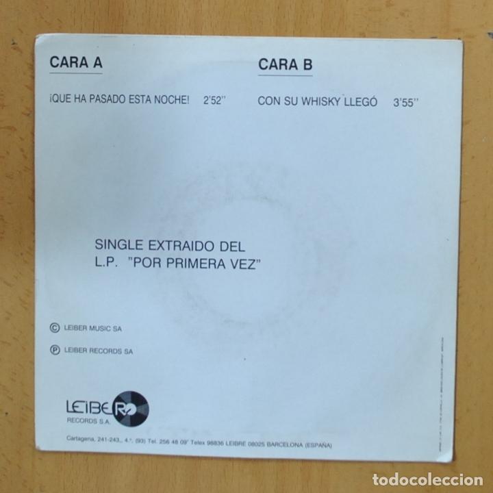 Discos de vinilo: TREEPOLI - QUE HA PASADO ESTA NOCHE - SINGLE - Foto 2