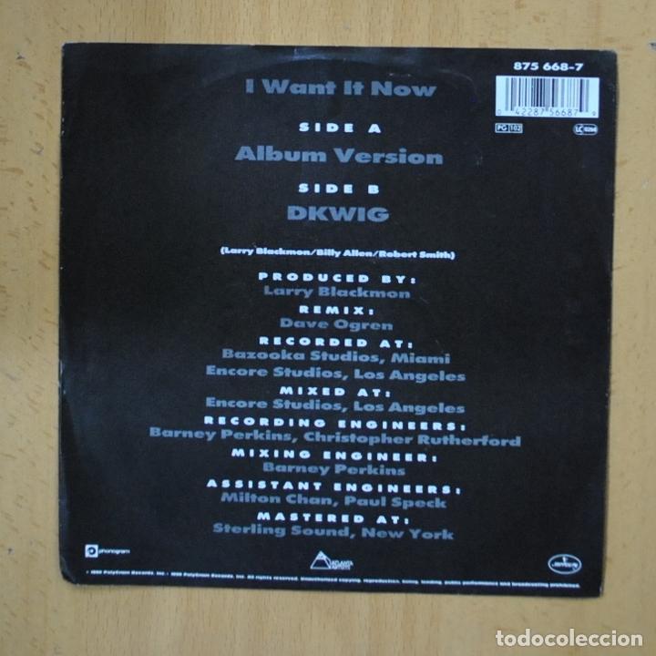 Discos de vinilo: CAMEO - I WANT IT NOW - SINGLE - Foto 2