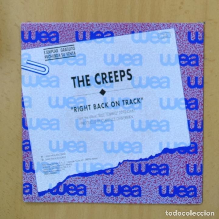 Discos de vinilo: THE CREEPS - RIGHT BACK ON TRACK - SINGLE - Foto 2