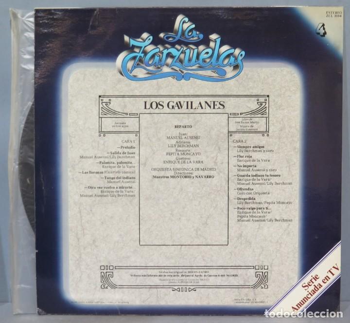 Discos de vinilo: LP. LOS GAVILANES. LA ZARZUELA - Foto 2