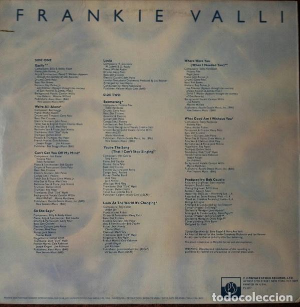 Discos de vinilo: Frankie Valli &lrm;&ndash; Valli - Foto 2