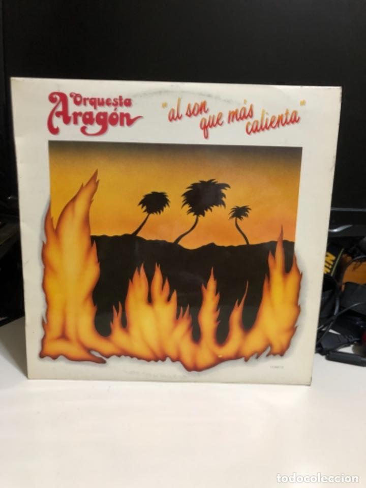 Discos de vinilo: Disco vinilo Orquesta Arag&oacute;n al sol que m&aacute;s calienta - Foto 1