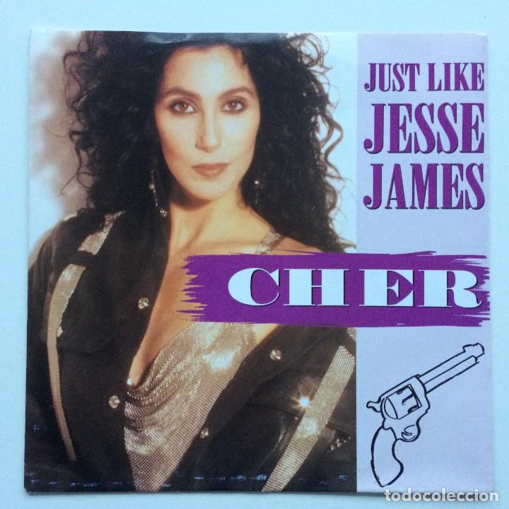 Discos de vinilo: Cher &lrm;&ndash; Just Like Jesse James / Starting Over (LP Version) Germany,1989 - Foto 1