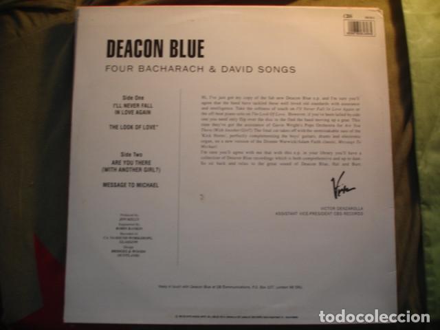 Discos de vinilo: Deacon Blue Four Bacharach & David Songs - Foto 2