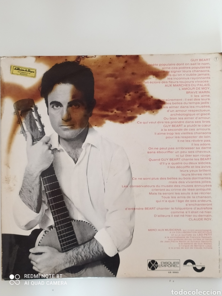 Discos de vinilo: Vive la Rose Guy Beart lp - Foto 2