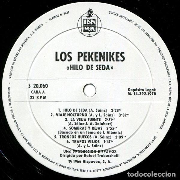 Discos de vinilo: Hilo De Seda - Los Pekenikes - Foto 3