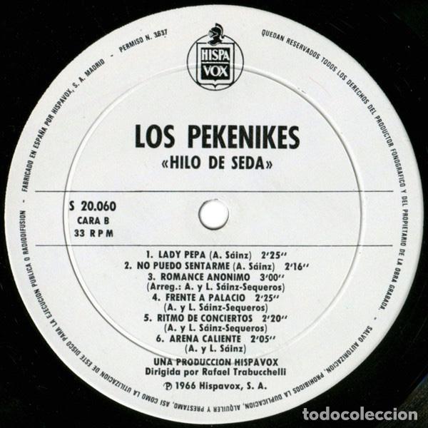 Discos de vinilo: Hilo De Seda - Los Pekenikes - Foto 4